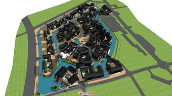 云南麗江某旅游度假小鎮(zhèn)的整體規(guī)劃與建筑方案